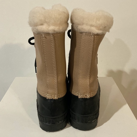 Sorel Leather Winter Boots - Tan and Black